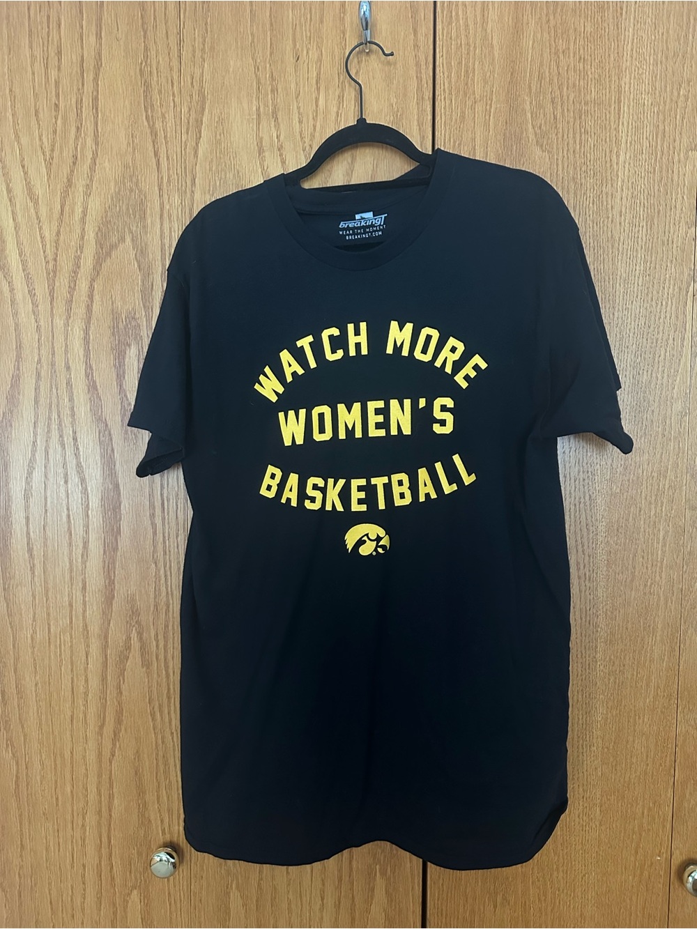 Black "Watch More Women's Basketball" T-Shirt - Iowa Hawkeyes